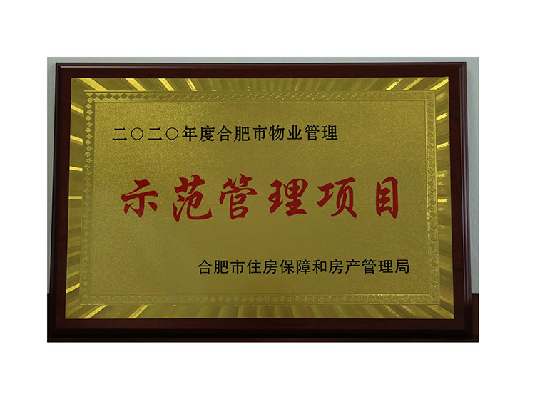 2020年度合肥市物業(yè)管理示范管理項(xiàng)目